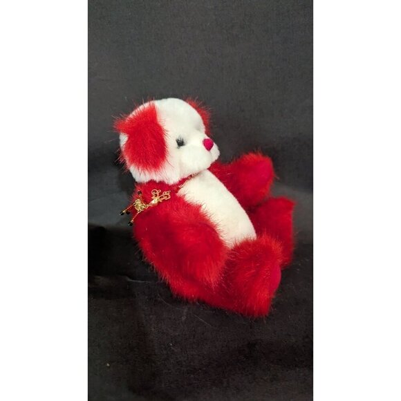Babcock Bears Rainy red white 8" handmade 2017 German glass eyes Jointed plush - Picture 3 of 12